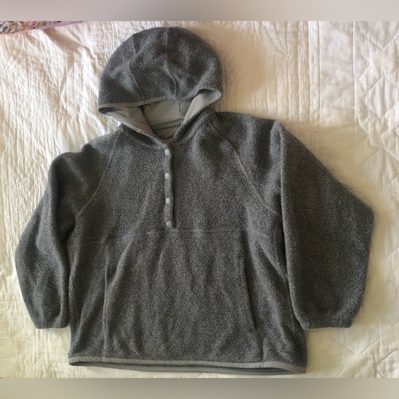 outdoor voices Jackets & Blazers - Outdoor voices women’s mega fleece wool blend snap up  hoodie size XL